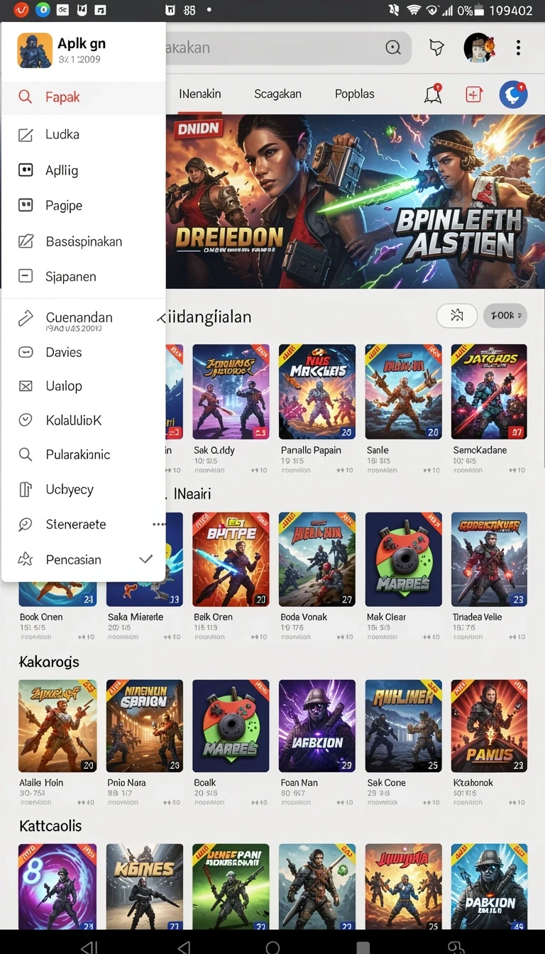 Beragam pilihan permainan menarik dalam aplikasi Review Aplikasi rp62rp.